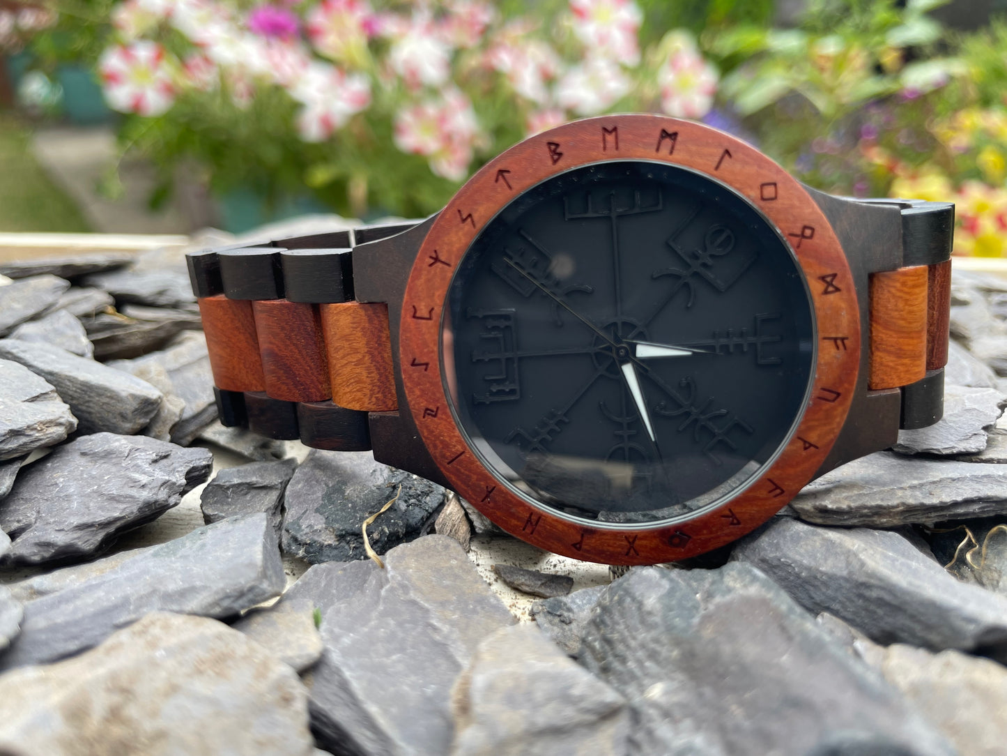 Vegvisir Design Walnut Wooden Eco Watch