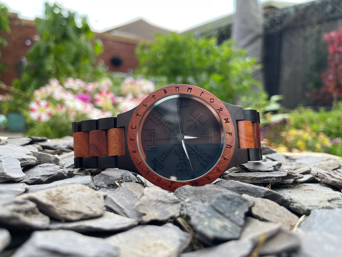 Vegvisir Design Walnut Wooden Eco Watch