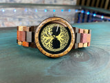 Norse Viking Style Wooden Watch | Personalised Viking Watch | Yggdrasil Watch