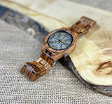 Norse Viking Style Wooden Watch | Personalised Viking Watch | Helm Of Awe Watch