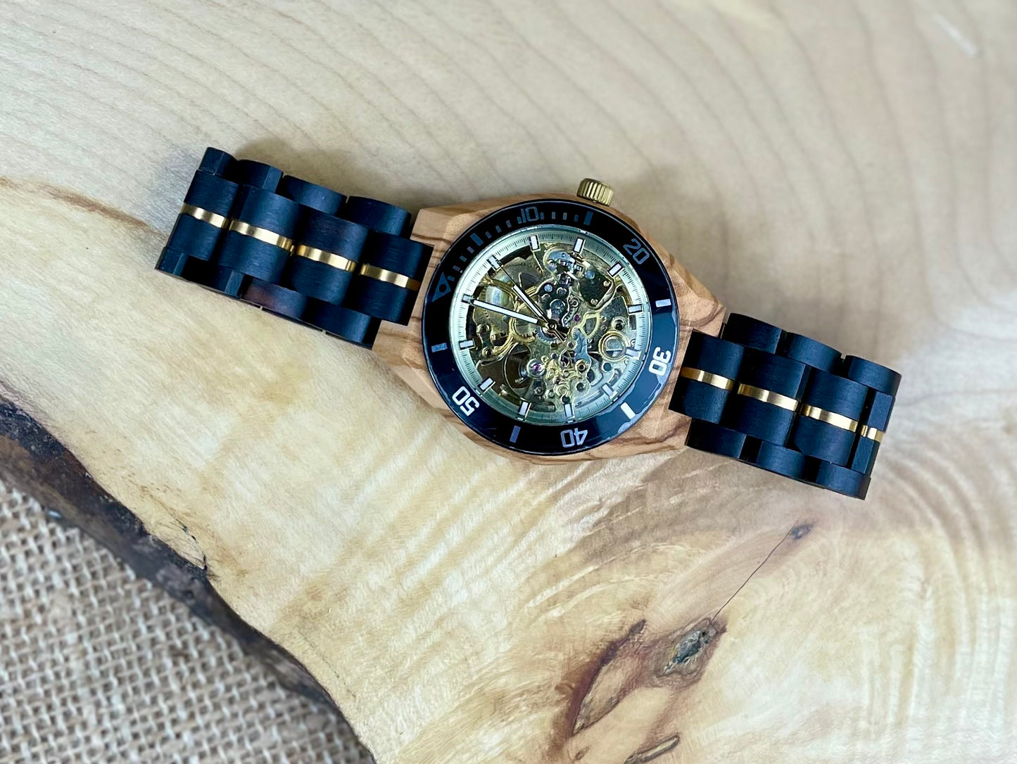 Wooden Automatic Movement Watch  | Personalised Watch | Unique Men's Watch