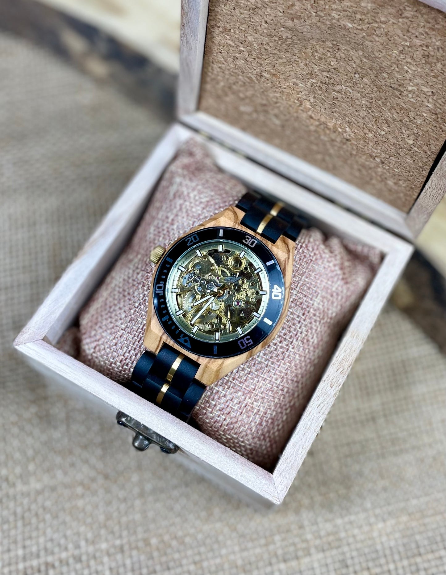 Wooden Automatic Movement Watch  | Personalised Watch | Unique Men's Watch