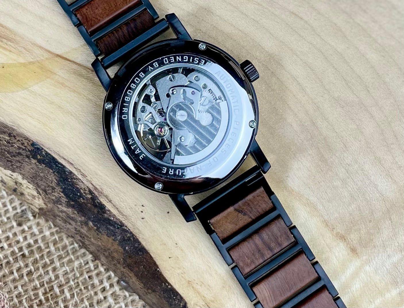 Wooden Automatic Movement Watch  | Personalised Watch | Unique Men's Watch