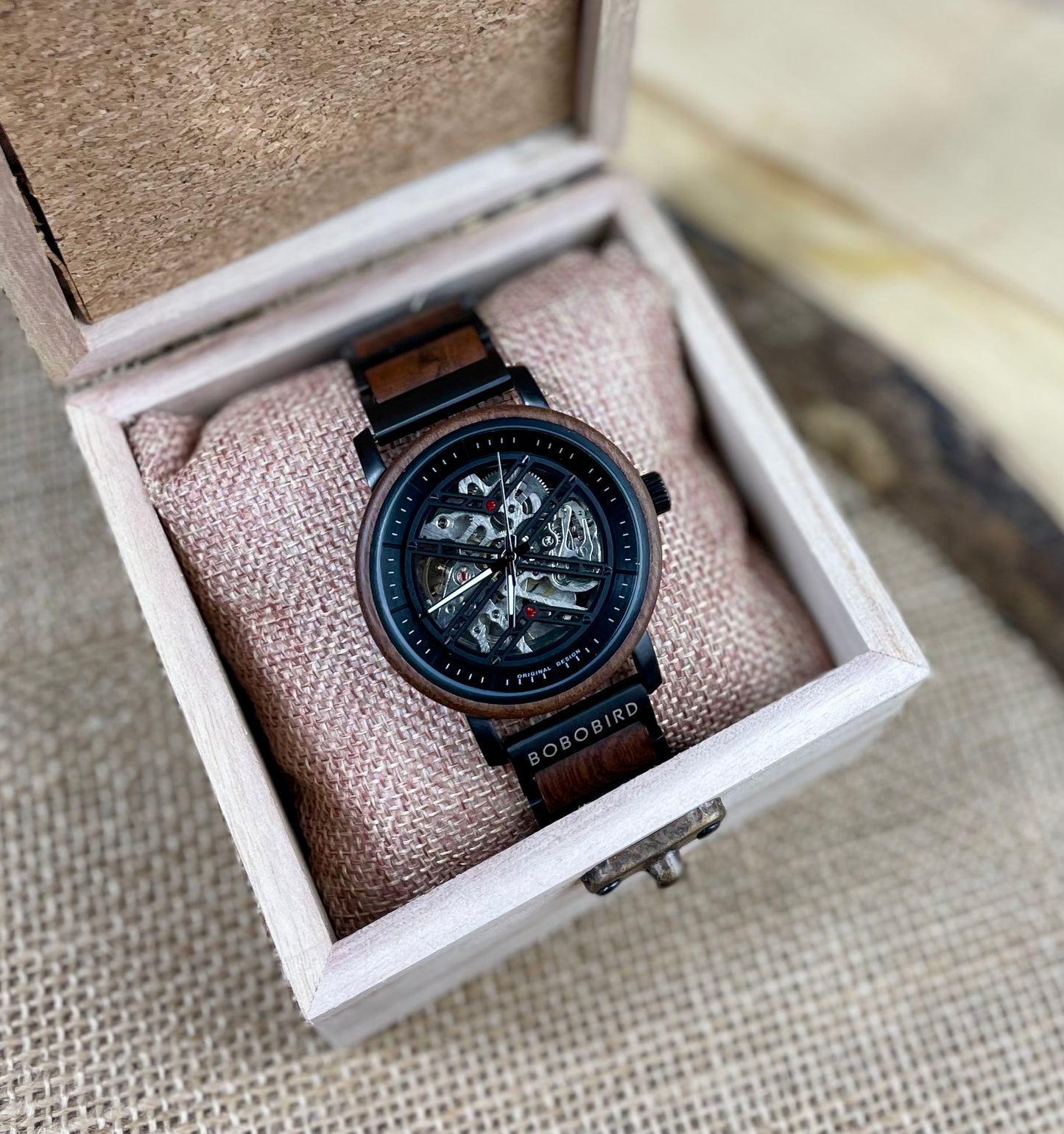 Wooden Automatic Movement Watch  | Personalised Watch | Unique Men's Watch