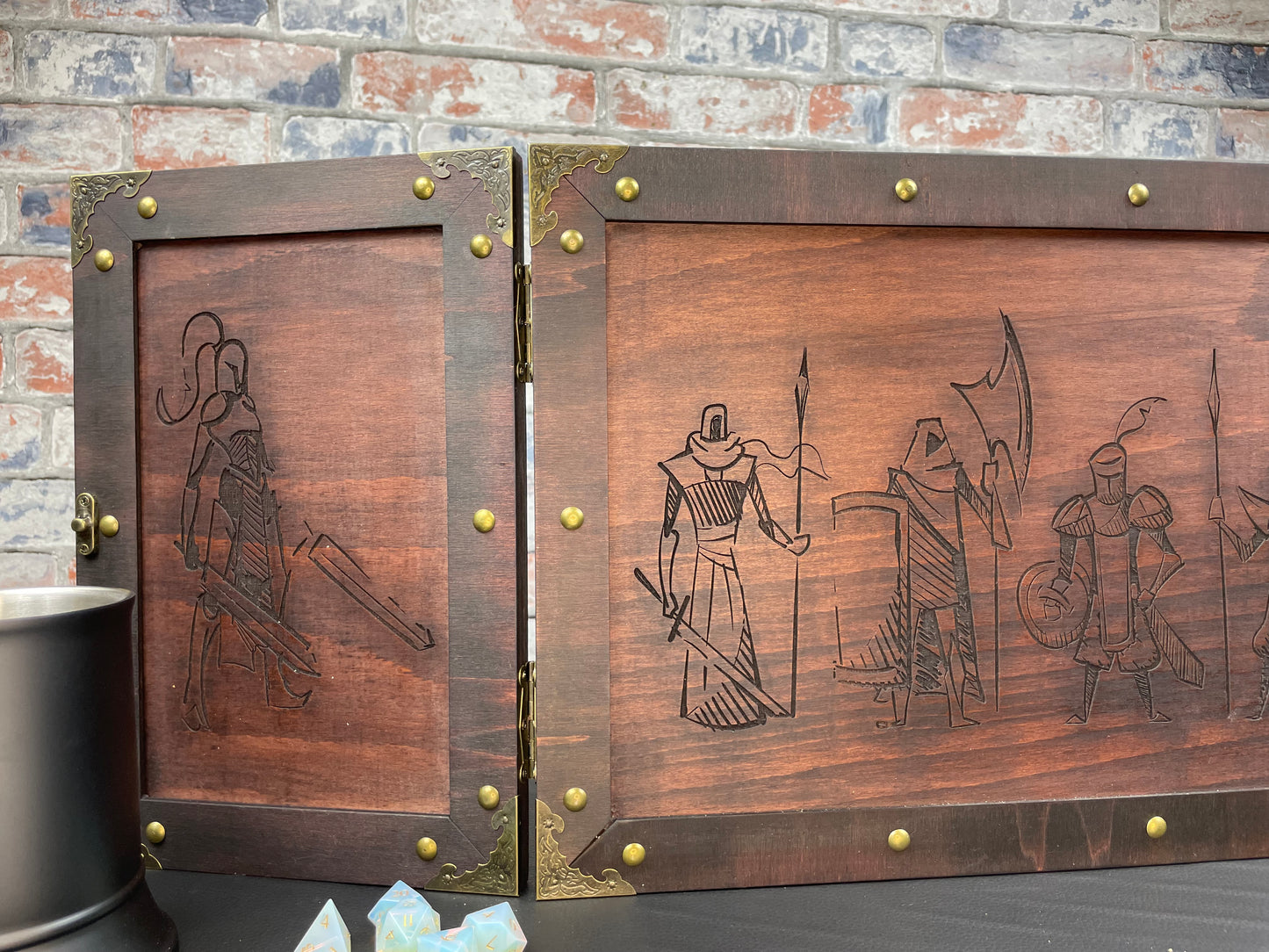 Personalised "Choose Your Party" Wooden Dungeon Master Screen