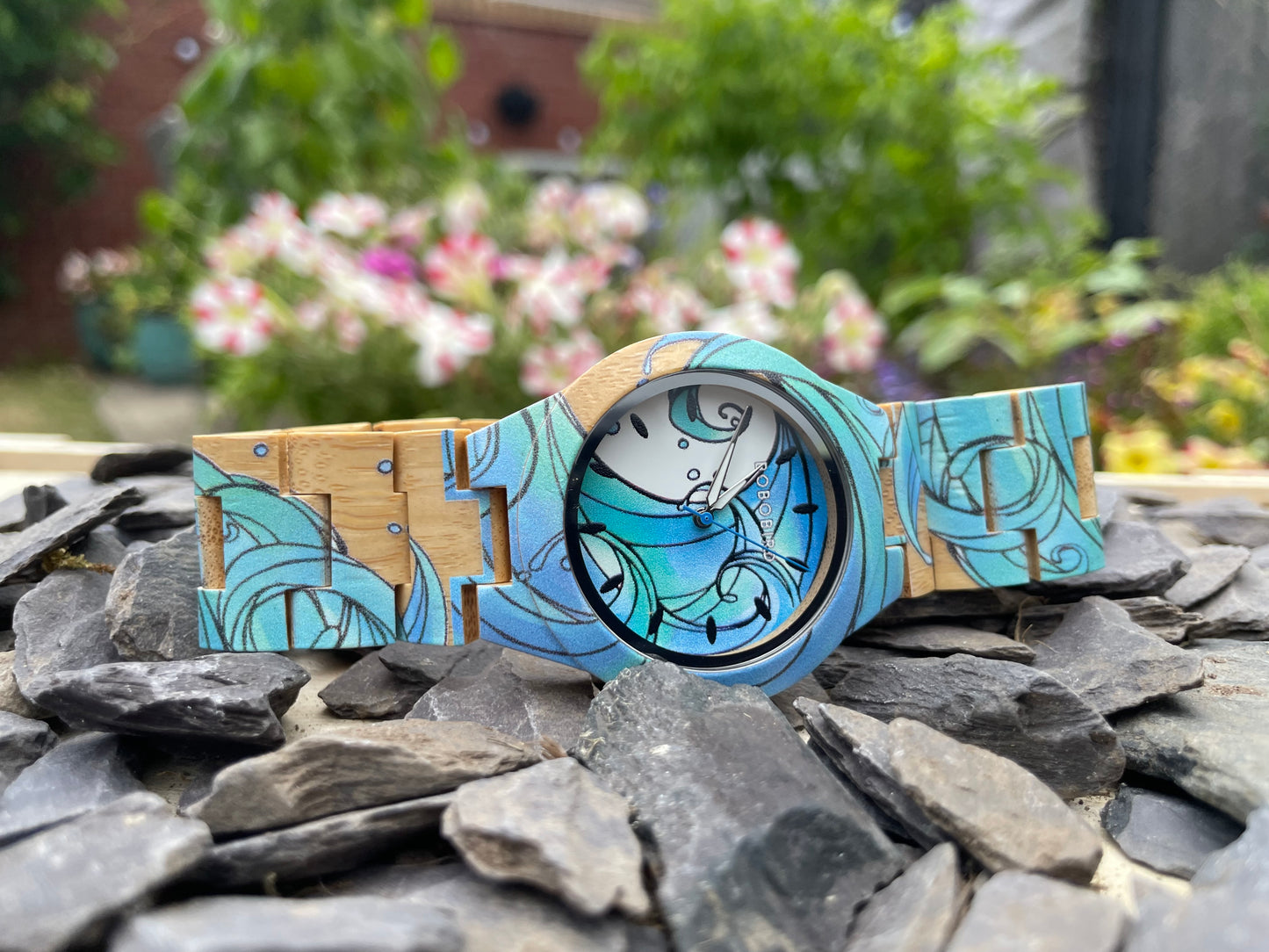 Seaside Wooden Ladies Eco Watch