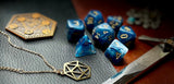 Teal Phantom Chessex Dice Set  These genuine Chessex polyhedral dice sets are a perfect addition to any dice collection.  They are standard 16mm polyhedral dice sets perfect for Tabletop games and RPG's such as pathfinder or dungeons and dragons.  This set includes one of each D20, D12, D10, D%, D8, D6, D4.  Why Choose Chessex?  Chessex are the market leaders in quality of dice and consistency of roll and have been creating dice for over 30 years