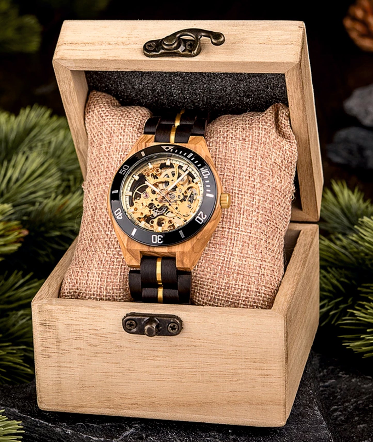 Wooden Automatic Movement Watch  | Personalised Watch | Unique Men's Watch