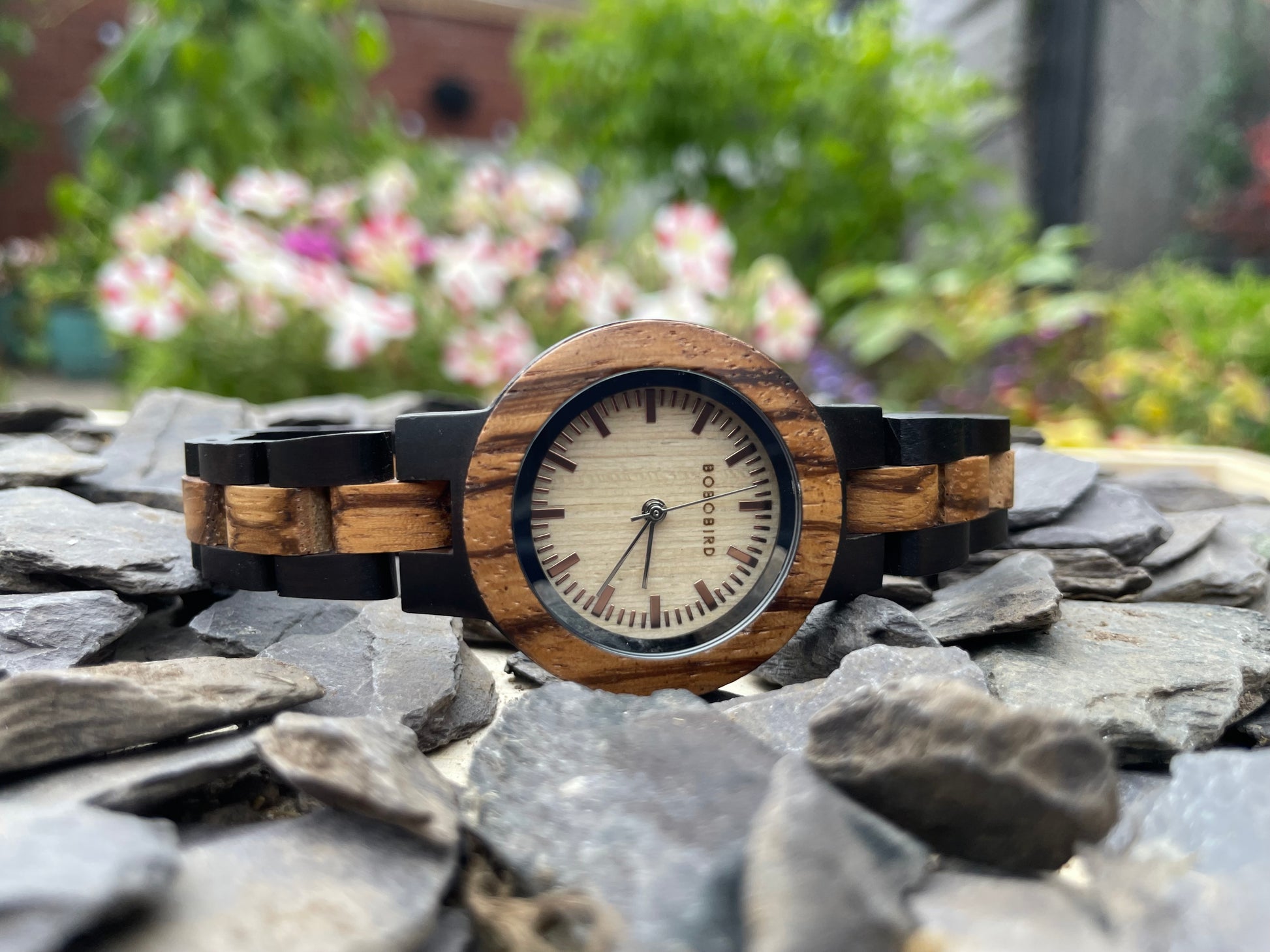 Zebrano and Walnut Wooden Ladies Eco Watch

Made from solid wood; these watches are both comfortable to wear and a unique timepiece.