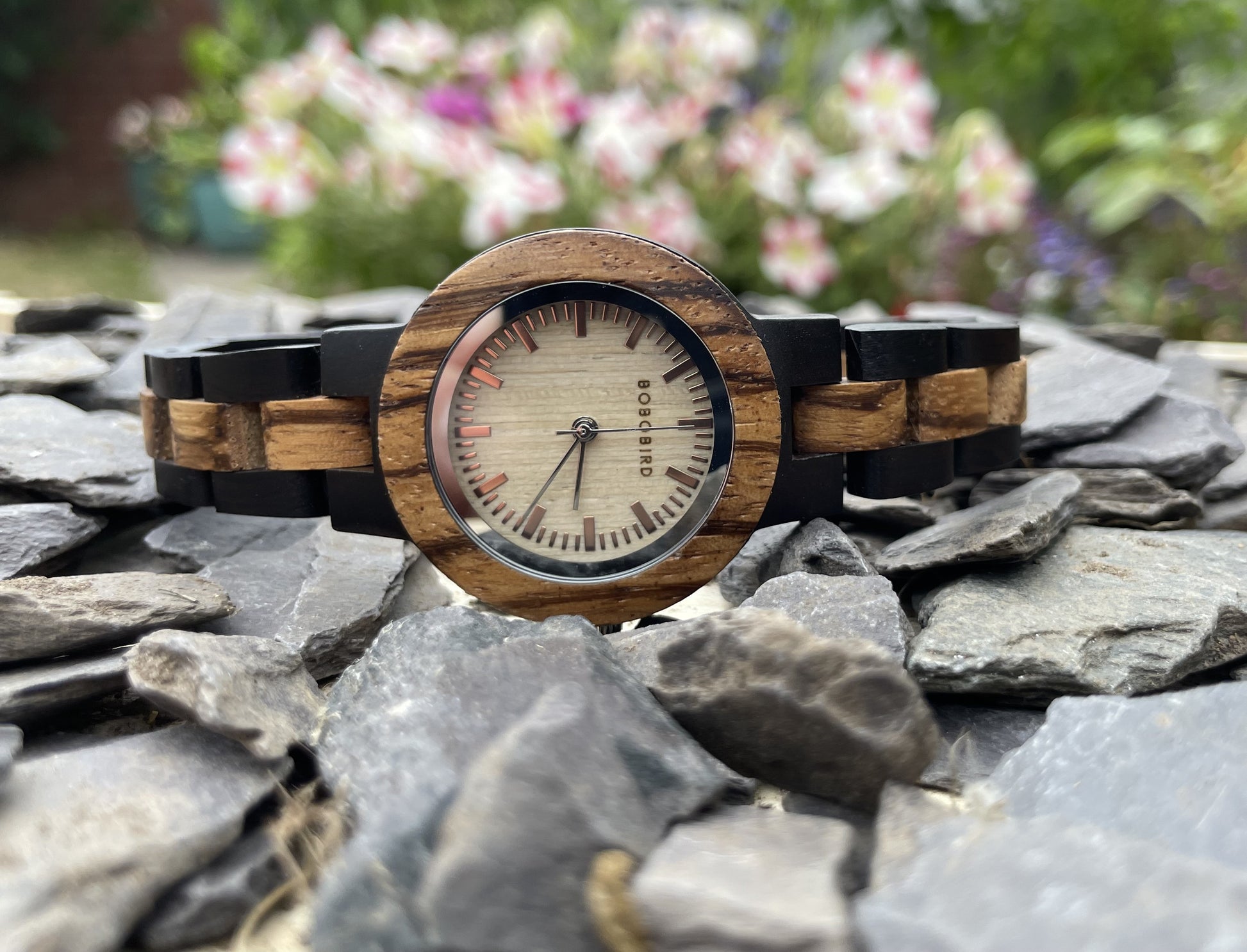 Zebrano and Walnut Wooden Ladies Eco Watch

Made from solid wood; these watches are both comfortable to wear and a unique timepiece.