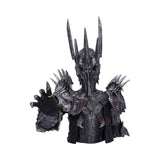 Conquer all those who stand against you with this officially licensed Lord of the Rings Sauron bust. Featuring Sauron himself in his recognisable metallic armour and angular helmet, he stands reaching out with the One Ring placed noticeably on his index finger, adding to the second to none detailing of the bust. This exquisitely designed piece is cast as well as the finest Elvish resin before being expertly hand-painted.