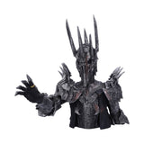 Conquer all those who stand against you with this officially licensed Lord of the Rings Sauron bust. Featuring Sauron himself in his recognisable metallic armour and angular helmet, he stands reaching out with the One Ring placed noticeably on his index finger, adding to the second to none detailing of the bust. This exquisitely designed piece is cast as well as the finest Elvish resin before being expertly hand-painted.