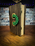 Cthulhu's curse Dungeon Master Screen.Made from solid wood and made to fold to resemble a book when not in use, this screen is stylish, fun and adds atmosphere to any game. Free UK delivery from Fandomonium