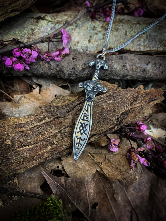 Odin’s Spell Sword Pendant Necklace