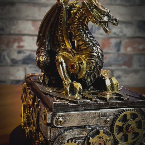 Steampunk Dragon Trinket Box - Free UK delivery by Fandomonium