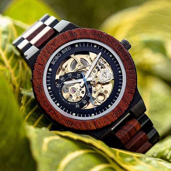 Sandalwood Wooden Automatic Movement Watch  | Personalised Watch | Unique Men's Watch