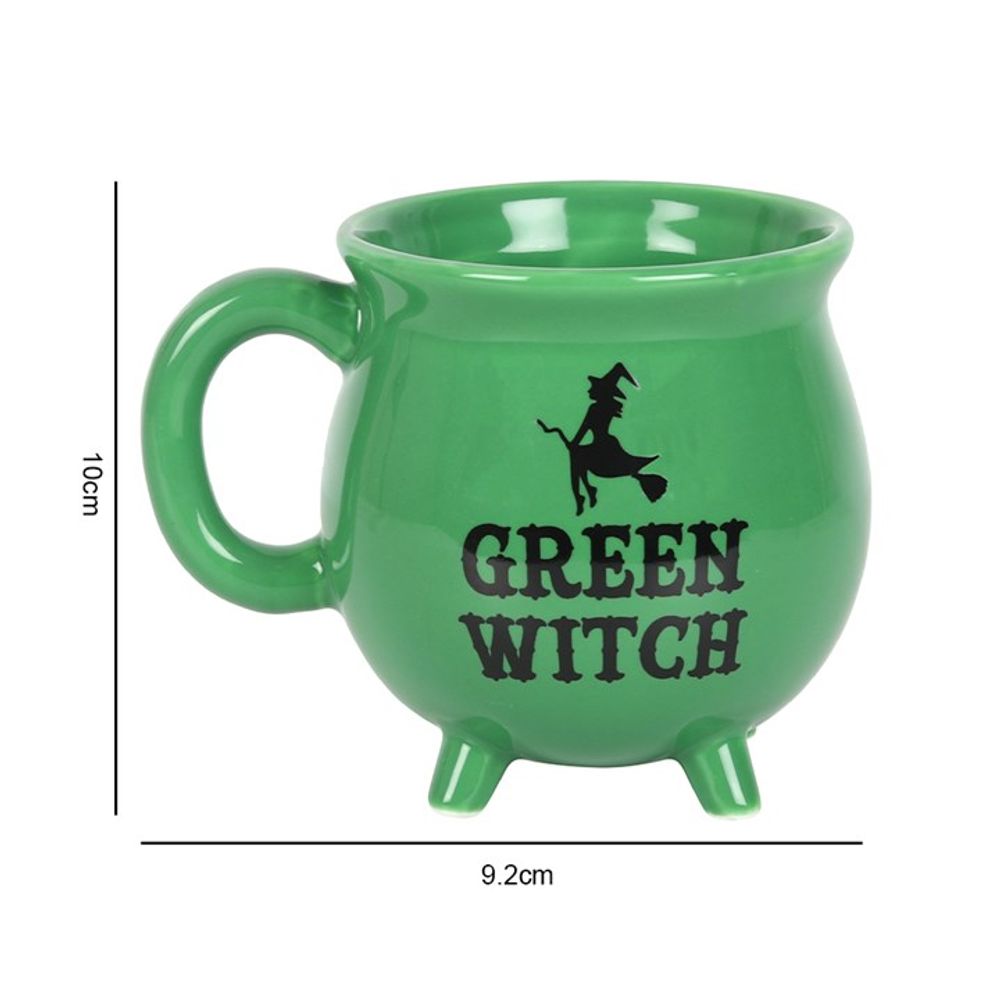 Green Witch Cauldron Mug  Green cauldron shaped mug with the words 'Green Witch' in black. Comes in a matching display box. Ideal gift idea for any aspiring witch! Free UK delivery by Fandomonium