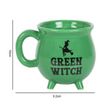 Green Witch Cauldron Mug  Green cauldron shaped mug with the words 'Green Witch' in black. Comes in a matching display box. Ideal gift idea for any aspiring witch! Free UK delivery by Fandomonium