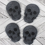 Set Of 4 Skull Coasters  Protect your prized furniture in style with this set of four skull coasters. Made from MDF with a printed surface, the coasters can easily be wiped clean. Free UK delivery by Fandomonium