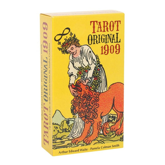 Tarot Original 1909 Tarot Cards  Great for beginners and experts alike, this Tarot Original 1909 is a detailed reproduction of the timeless deck created by Pamela Colman Smith and Arthur Edward Waite. Lovers of the Rider-Waite tarot will also love this version of the famous deck. Includes 78 cards and guidebook.