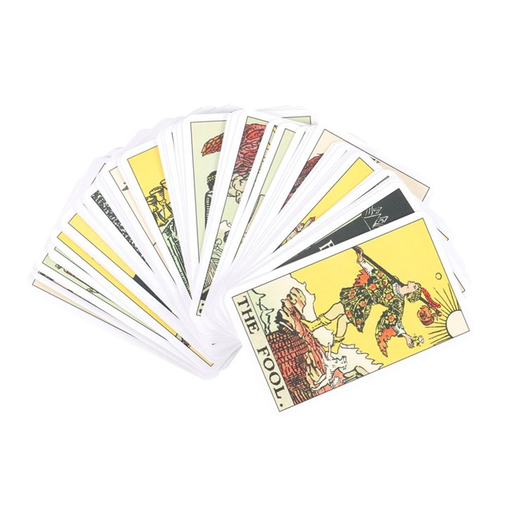 Tarot Original 1909 Mini Tarot Cards  This mini tarot deck is great for beginners and experts alike. Tarot Original 1909 is a detailed reproduction of the timeless deck created by Pamela Colman Smith and Arthur Edward Waite in a petite size that's perfect for on-the-go divination. Free UK delivery by Fandomonium