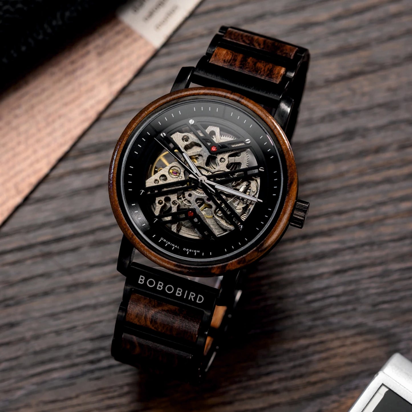 Wooden Automatic Movement Watch  | Personalised Watch | Unique Men's Watch