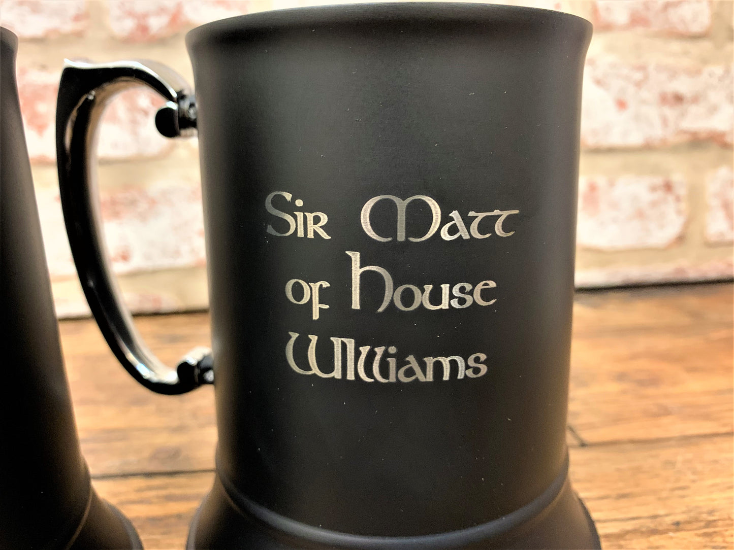 Engraved Personalised Stainless Steel Drinking Tankard