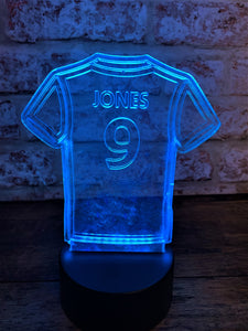 Football Shirt Personalised Nightlight