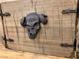Distressed Wood Effect Dungeon Master Screen With 3D Carving