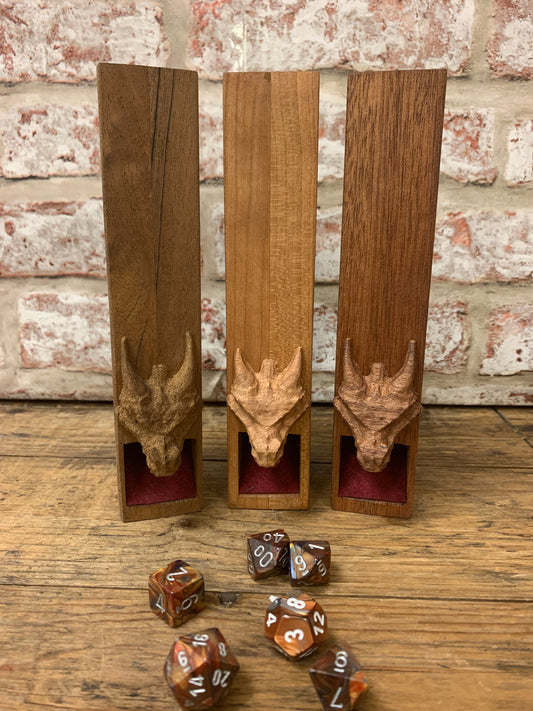 Luxury "The Dragon's Maw" Wooden Dice Tower