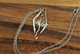 Metal Skyrim Dragon Symbol Pendant Necklace
