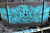Viking Vegvisir Style Design Solid Wood Dungeon Master Screen - Choice of Colours. Free UK Delivery from Fandomonium