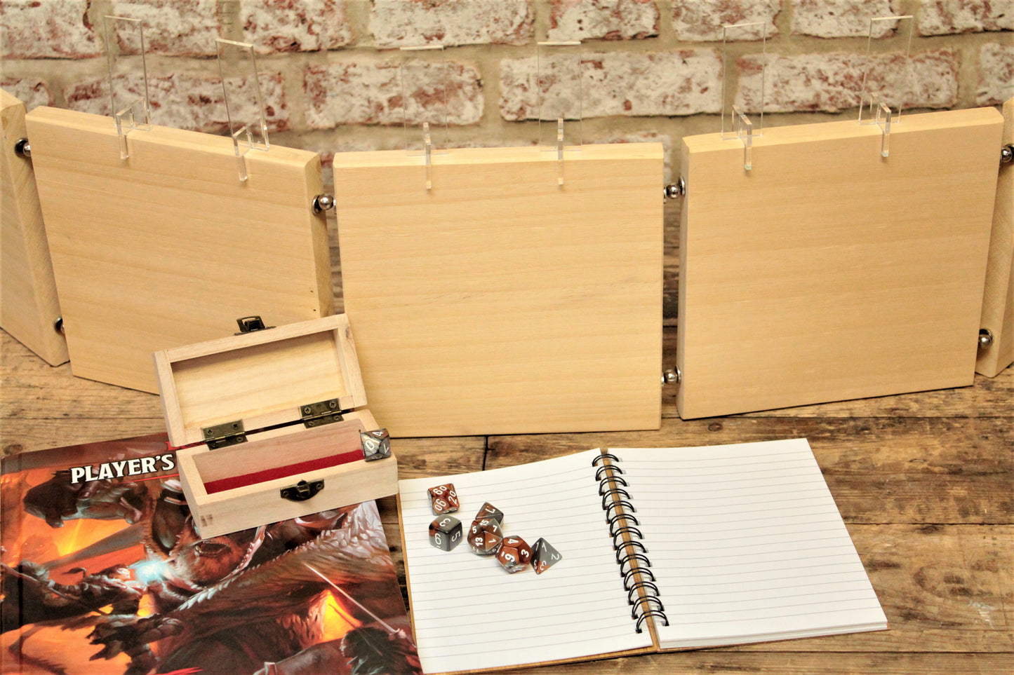 Magnetic DM Screen, Dungeon Master Screen, Wooden Table Top Gaming Screen