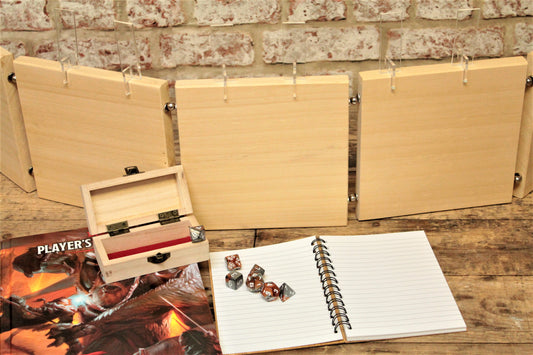 Magnetic DM Screen, Dungeon Master Screen, Wooden Table Top Gaming Screen