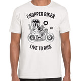 American Chopper - Live To Ride Cotton T-Shirt By Fandomonium