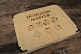 Wooden Dice Design Dungeon Master Screen -  Handmade By FandomoniumAn impressive, budget friendly addition to your RPG setup. Featuring Fandomonium's Dice design, the screen's 3 sections fold on hinges and has an antique effect catch for easy storage. The finish is aged and antiqued by hand to give you that rustic, tavern feel. Hand made by Fandomonium